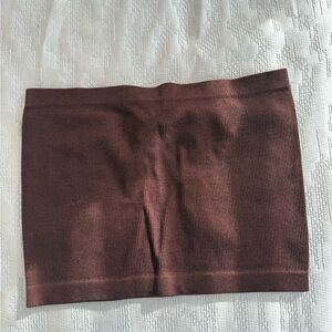 Brown tube top